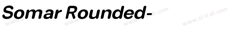 Somar Rounded字体转换